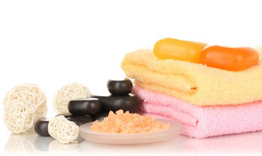 beyaz izole güzel spa ayarı