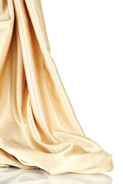 Beautiful silk drape, isolated on white — Stock Photo, Image