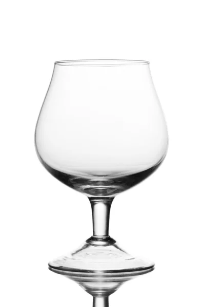 Empty glass isolated on white — Stock Photo, Image