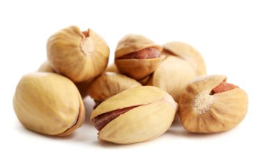 beyaz izole lezzetli fıstık fındık