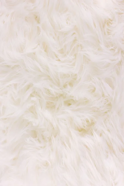Белая текстура меха, крупным планом. — стоковое фото