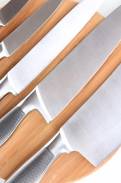 Juego de cuchillos aislados en blanco — Foto de Stock