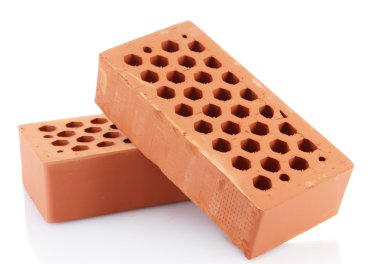 beyaz izole Tuğlalar