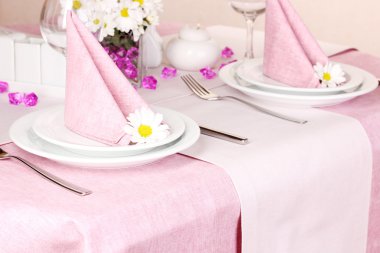 Restoran zarif Tablo ayarı