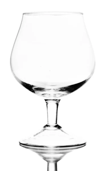 Empty glass isolated on white — Stock Photo, Image