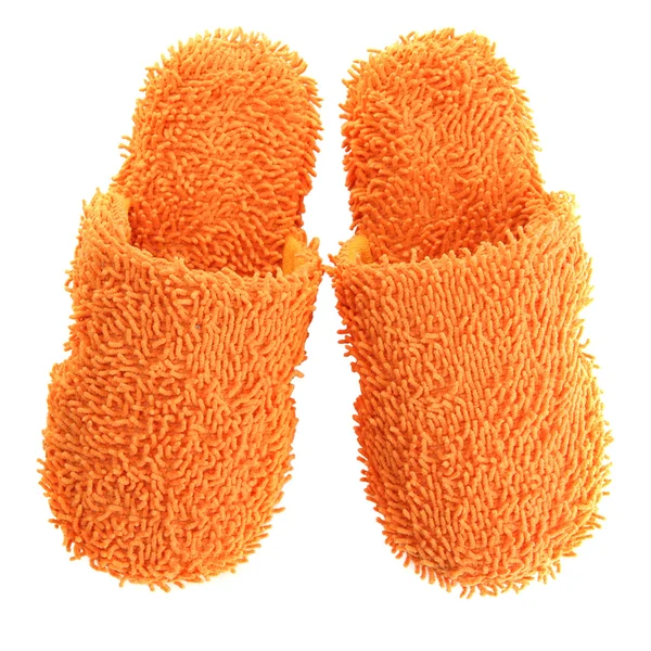 Bright slippers, isolated on white — Stock Photo, Image