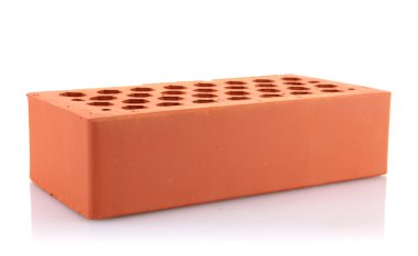 brick, üzerinde beyaz izole