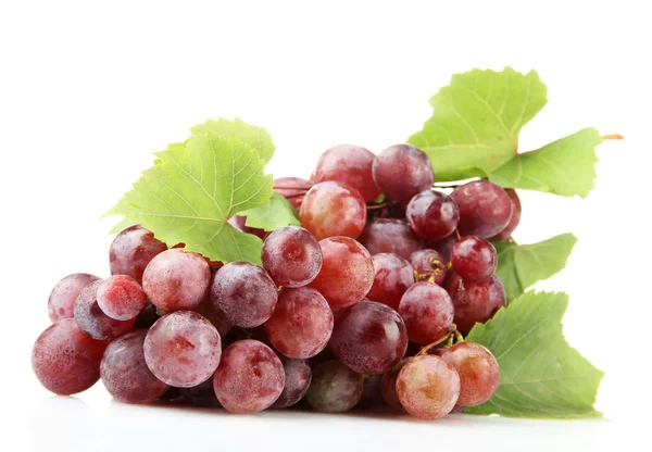 Ripe sweet grapes isolated on white — Stock Photo, Image