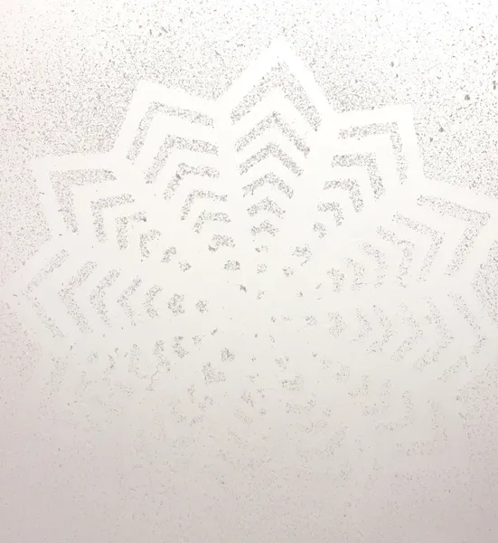 Snowflake pattern on window — Stock Photo, Image