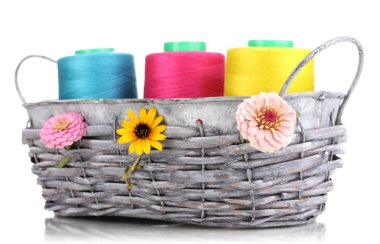 Sepette Beyaz izole parlak konu