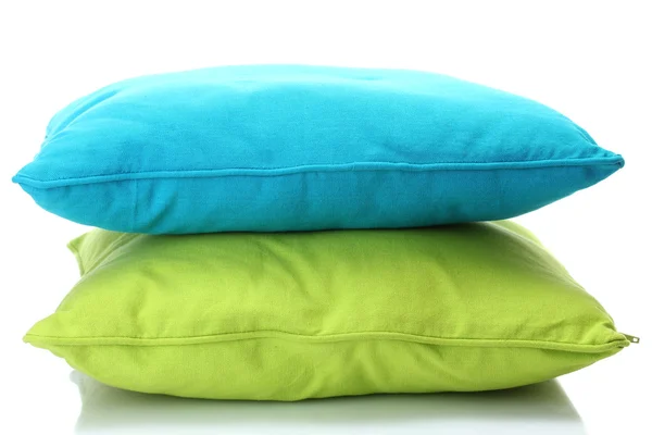 Bright pillows isolated on white — Stock Photo, Image