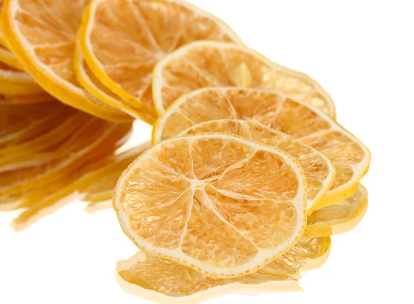 Sušené citrony izolovaných na bílém — Stock fotografie