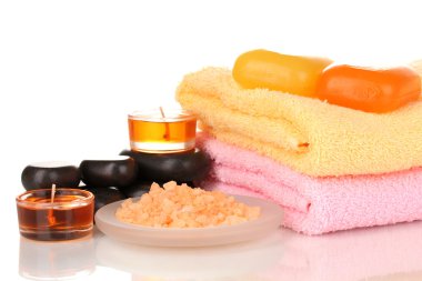 beyaz izole güzel spa ayarı