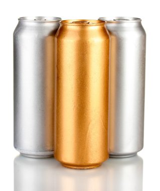 Alüminyum üzerinde beyaz izole