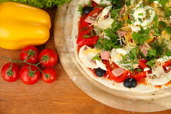 Process of making pizza — Stock Photo, Image