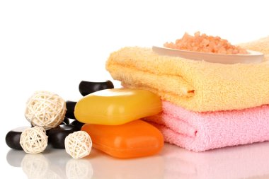 beyaz izole güzel spa ayarı