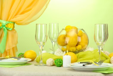 güzel tatil Tablo ayarı ile limon, yakın çekim