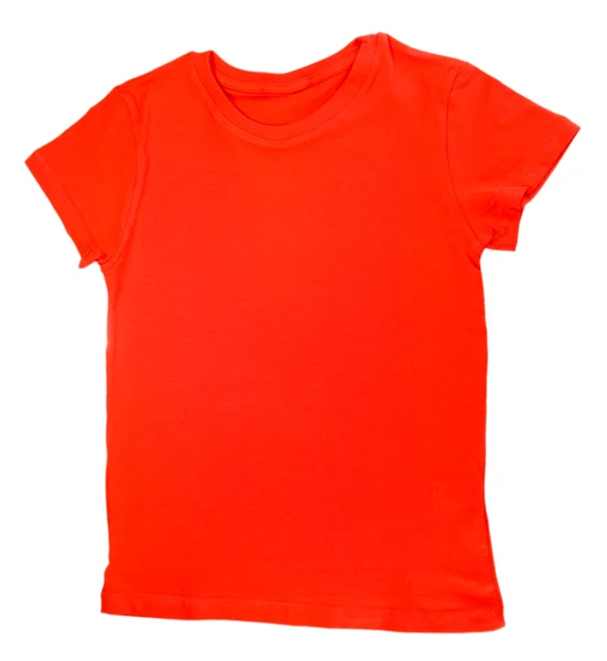 T-shirt rouge isolé sur blanc — Photo