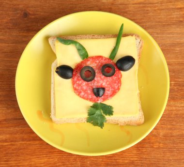 gıda üzerine beyaz izole çocuklar için eğlenceli