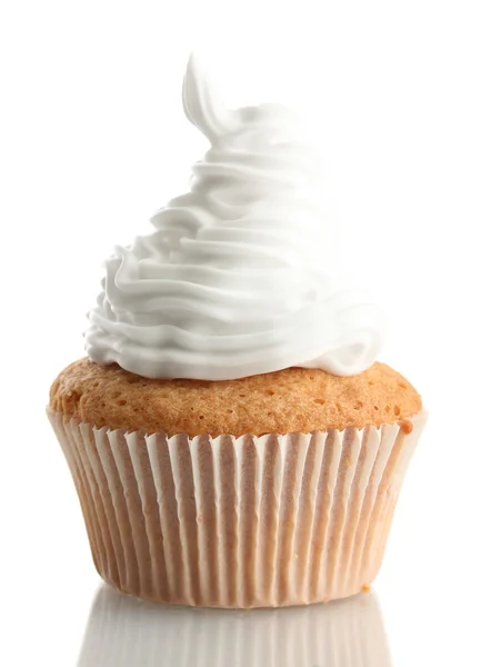 Смачний кекс, ізольований на білому — стокове фото