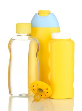 beyaz izole bebek kozmetik