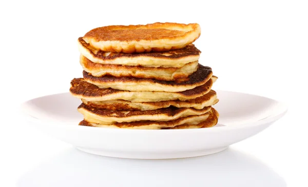 Pancake manis lezat diisolasi pada putih — Stok Foto