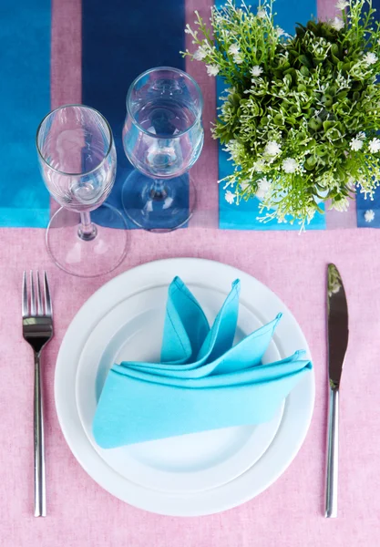 Table setting festive table — Stock Photo, Image