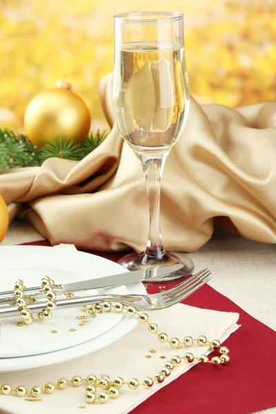 Beautiful christmas setting, close up — Stock Photo, Image