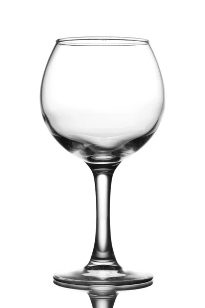 Empty glass isolated on white — Stock Photo, Image
