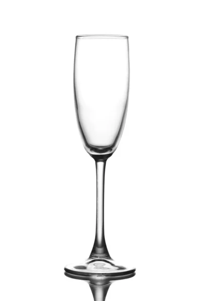 Empty glass isolated on white — Stock Photo, Image