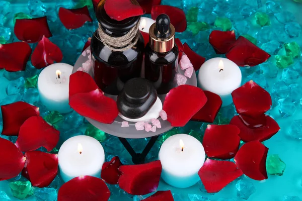 Beautiful spa setting on pool close-up — Stock Photo, Image