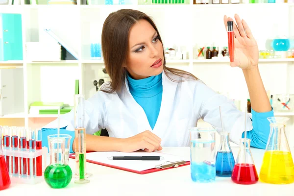 Young scientist in laboratory — Stock Photo, Image