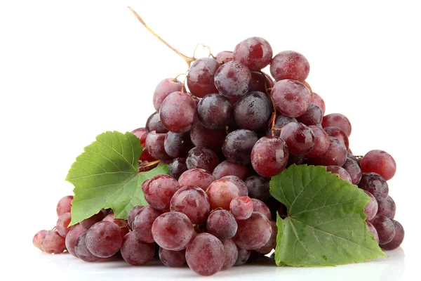 Ripe sweet grapes isolated on white — Stock Photo, Image
