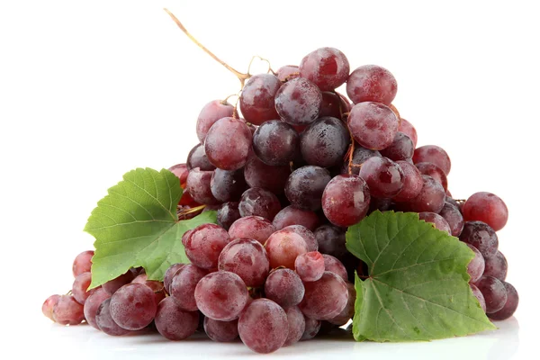 Uvas dulces maduras aisladas en blanco —  Fotos de Stock