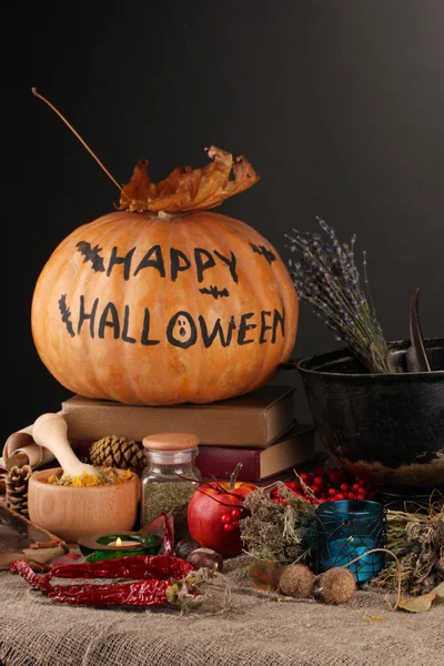 Scary halloween laboratory, close-up — Stock Photo, Image