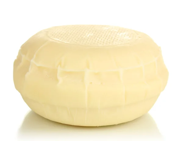白で隔離される suluguni チーズ — ストック写真
