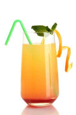 çok renkli beyaz izole kokteyl bardak