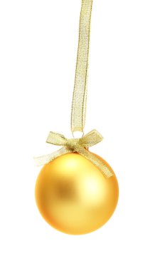 güzel bir Noel top, üzerinde beyaz izole