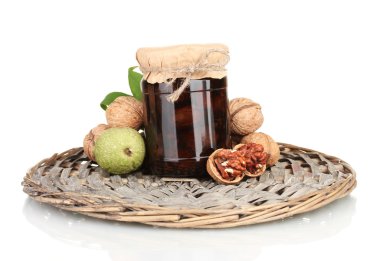 hasır mat ceviz reçeli-kavanoz