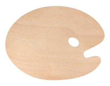 ahşap sanat palet üzerinde beyaz izole