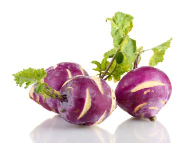 Fresh turnip isolated on white clipart