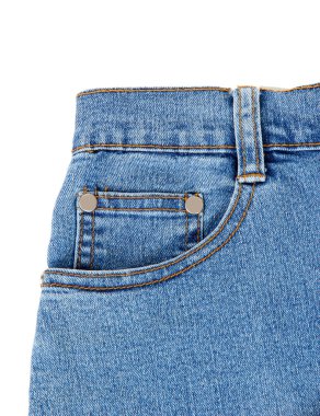 Mavi jeans cebinde closeup ile