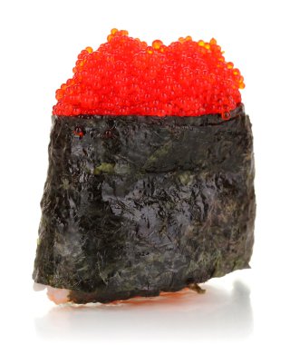 beyaz izole lezzetli sushi