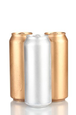 Alüminyum üzerinde beyaz izole