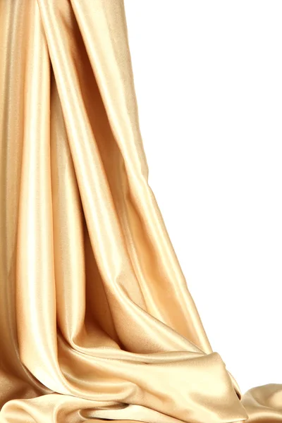 Beautiful silk drape, isolated on white — Stock Photo, Image