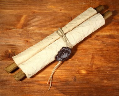 ahşap zemin üzerinde eski kaydırma