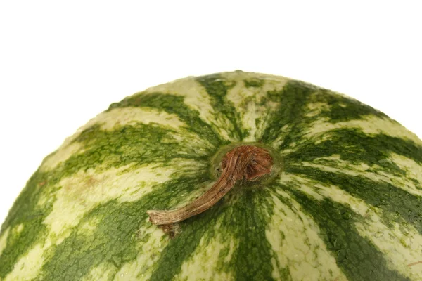 Mogen vattenmelon på vit bakgrund närbild — Stockfoto