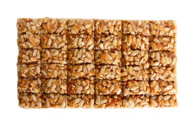 lezzetli tatlılar (kozinaki), üzerinde beyaz izole