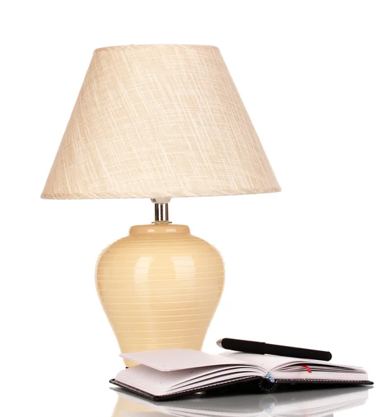 Masa lambası beyaz üzerine izole — Stok fotoğraf