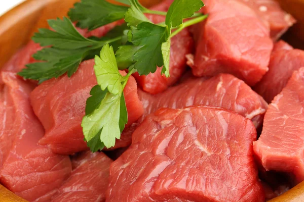 Raw beef meat close up — Stock Photo, Image